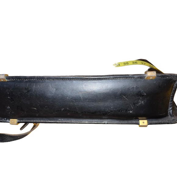 HARTMANN  Lombardo Black Belting Leather Briefcase Messenger Bag AMERICAN Made - Picture 10 of 11